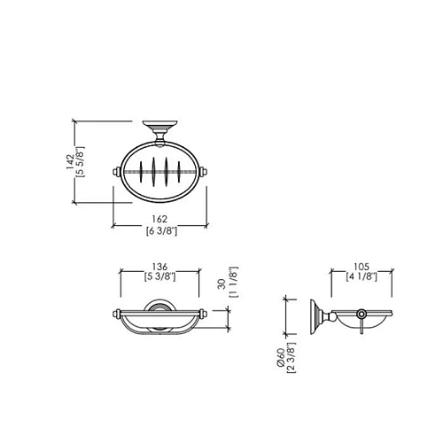 Мыльница Devon&Devon Chelsea DD214IN, светлое золото Мыльница Devon&Devon Chelsea DD214IN, светлое золото