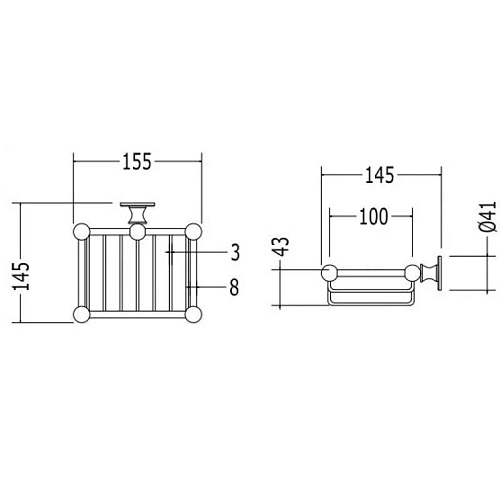 Мыльница Devon&Devon First Class DD33050OT, латунь Мыльница Devon&Devon First Class DD33050OT, латунь