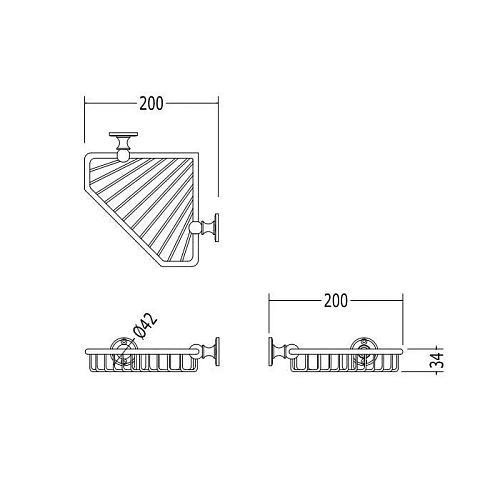 Мыльница Devon&Devon First Class DD33066OT, латунь Мыльница Devon&Devon First Class DD33066OT, латунь