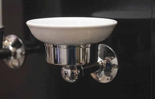 Мыльница Devon&Devon NewYork NY101CR, керамика/хром Мыльница Devon&Devon NewYork NY101CR, керамика/хром