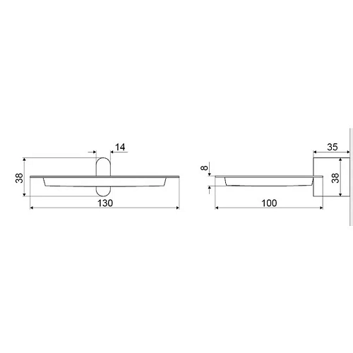 Мыльница EXCELLENT Kobo хром DOEX.1703CR Мыльница EXCELLENT Kobo хром DOEX.1703CR