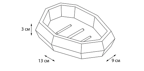 Мыльница Fixsen Flat FX-290-4 Мыльница Fixsen Flat FX-290-4