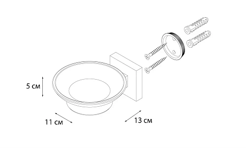 Мыльница Fixsen Metra FX-11108 Мыльница Fixsen Metra FX-11108