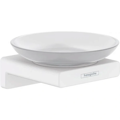 Мыльница Hansgrohe AddStoris 41746700, матовый белый Мыльница Hansgrohe AddStoris 41746700, матовый белый