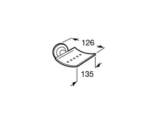 Мыльница Hotel's хром 815410001 Мыльница Hotel's хром 815410001