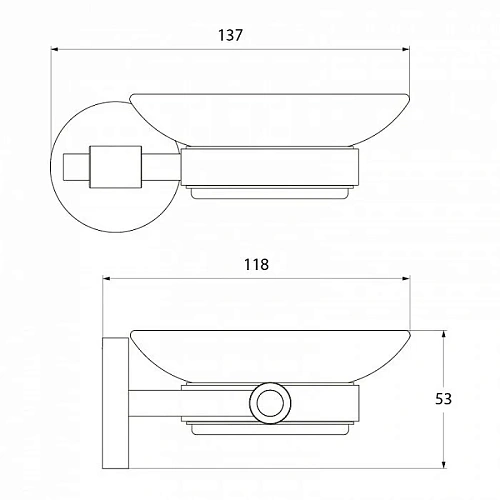 Мыльница IDDIS Gezanne (L092) стекло Мыльница IDDIS Gezanne (L092) стекло