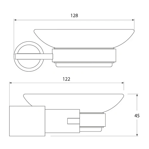 Мыльница IDDIS Monet (L022) стекло Мыльница IDDIS Monet (L022) стекло