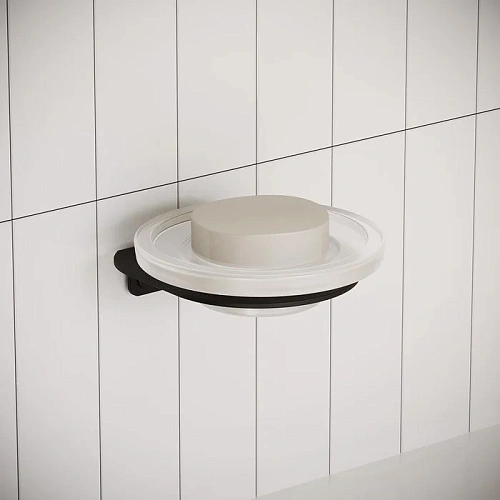 Мыльница Iddis Noa черная матовая (NOABLG0i42) Мыльница Iddis Noa черная матовая (NOABLG0i42)