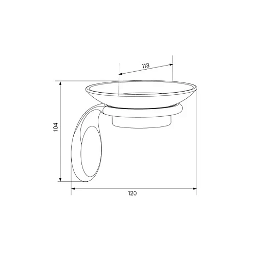 Мыльница IDDIS Oldie (OLDBRC0i42) керамика, бронза, Мыльница IDDIS Oldie (OLDBRC0i42) керамика, бронза,