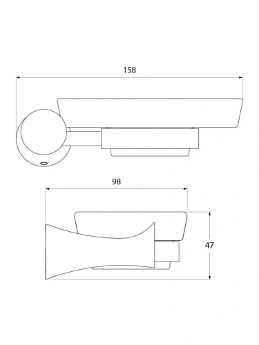 Мыльница Iddis Vico VICSBC0I42, керамическая Мыльница Iddis Vico VICSBC0I42, керамическая