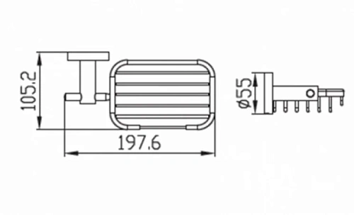 Мыльница Kaiser Classic KH-2004(металл) хром из латуни Мыльница Kaiser Classic KH-2004(металл) хром из латуни
