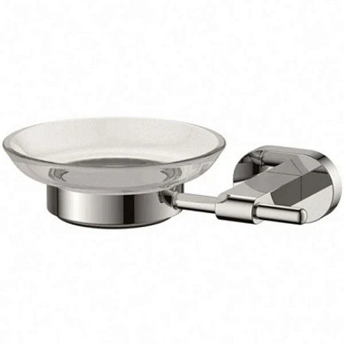 Мыльница Kaiser Gerade KH-2013 (стекло) хром из латуни Мыльница Kaiser Gerade KH-2013 (стекло) хром из латуни