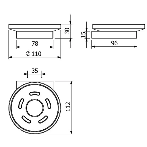 Мыльница Kludi VELA C 3198539 черный матовый Мыльница Kludi VELA C 3198539 черный матовый