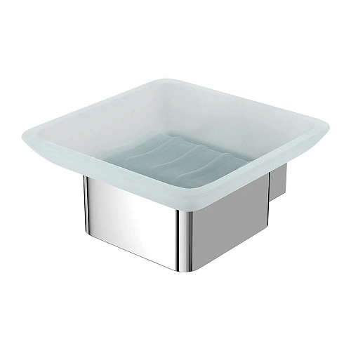 Мыльница Lemark SMOOTH LINE с держателем, хром 9741016 Мыльница Lemark SMOOTH LINE с держателем, хром 9741016