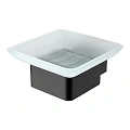 Мыльница Lemark SMOOTH LINE с держателем, чёрный матовый 9742017 Мыльница Lemark SMOOTH LINE с держателем, чёрный матовый 9742017