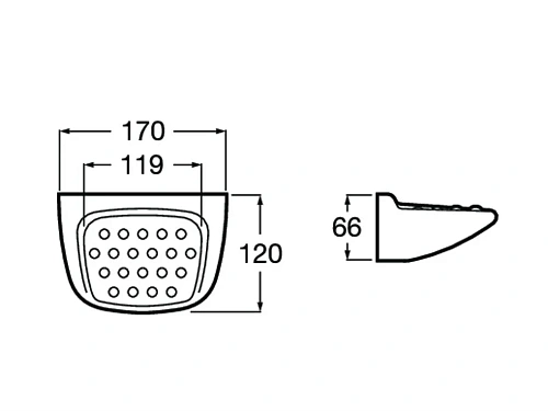 Мыльница Onda Plus крепеж без сверления 380357001 Мыльница Onda Plus крепеж без сверления 380357001