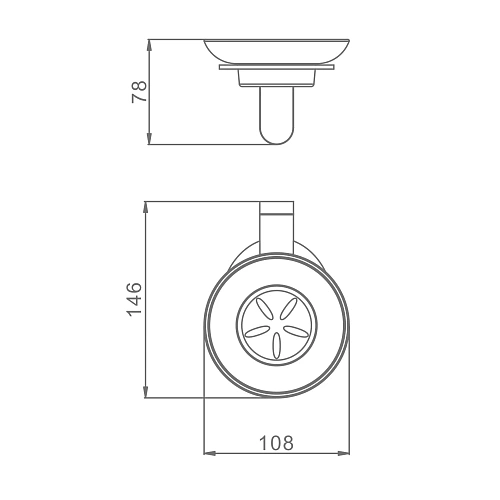 Мыльница Raglo R300.02 хром Мыльница Raglo R300.02 хром