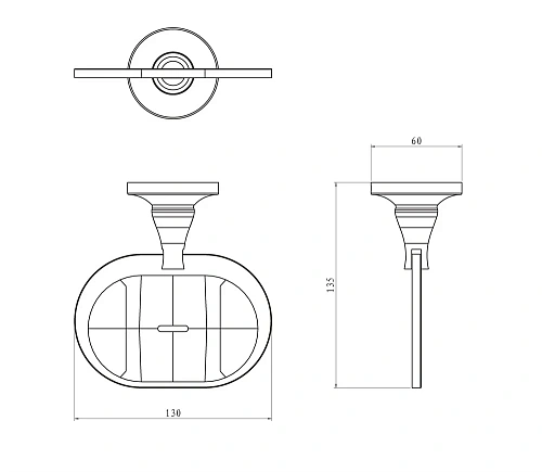 Мыльница Rush Corsica CO42410 литая хром Мыльница Rush Corsica CO42410 литая хром