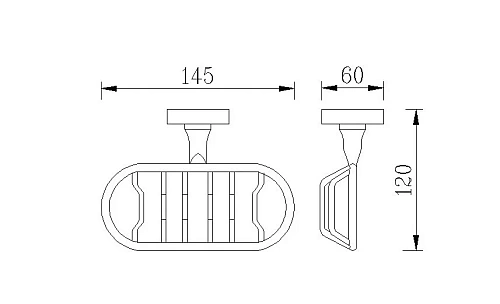 Мыльница Rush Fiji FI18410 решетка хром Мыльница Rush Fiji FI18410 решетка хром