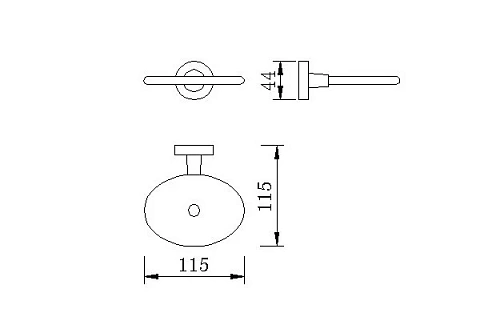 Мыльница Rush Victoria VI71410 литая хром Мыльница Rush Victoria VI71410 литая хром