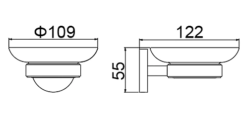 Мыльница Timo Saona 13021/00 хром Мыльница Timo Saona 13021/00 хром