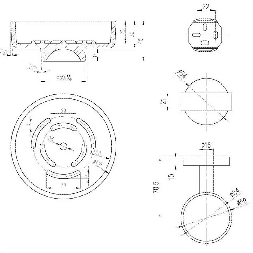 Мыльница Villeroy & Boch 59 x 100 x 54 mm, Хром TVA15101900061 Мыльница Villeroy & Boch 59 x 100 x 54 mm, Хром TVA15101900061