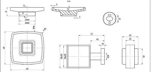 Мыльница Villeroy & Boch 66 x 106 x 45 mm, Хром TVA15202000061 Мыльница Villeroy & Boch 66 x 106 x 45 mm, Хром TVA15202000061