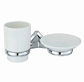 Мыльница WasserKRAFT Aller K-1126C Держатель стакана и мыльницы Мыльница WasserKRAFT Aller K-1126C Держатель стакана и мыльницы
