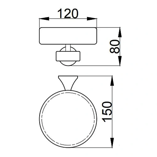 Мыльница Webert Opera OA500101065, бронза Мыльница Webert Opera OA500101065, бронза