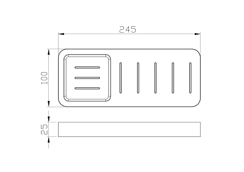 Мыльница Wonzon & Woghand брашированное золото (WW-8332-BG) Мыльница Wonzon & Woghand брашированное золото (WW-8332-BG)