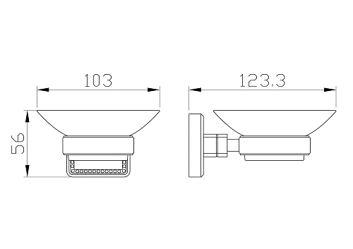 Мыльница Wonzon & Woghand бронза (WW-7222) Мыльница Wonzon & Woghand бронза (WW-7222)