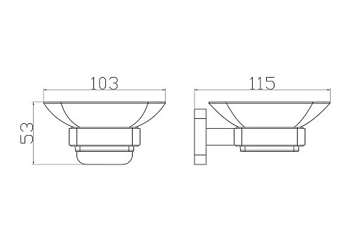 Мыльница Wonzon & Woghand хром (WW-6622) Мыльница Wonzon & Woghand хром (WW-6622)