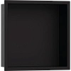 Настенный короб Hansgrohe Original с интегрированной рамой 30х30х10 см 56061670, матовый черный