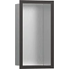 Настенный короб Hansgrohe XtraStoris Individual с дизайнерской рамой 30х15х10 см 56094340, шлифованн Настенный короб Hansgrohe XtraStoris Individual с дизайнерской рамой 30х15х10 см 56094340, шлифованн