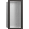 Настенный короб Hansgrohe XtraStoris Individual с дизайнерской рамой 30х15х10 см 56094340, шлифованн