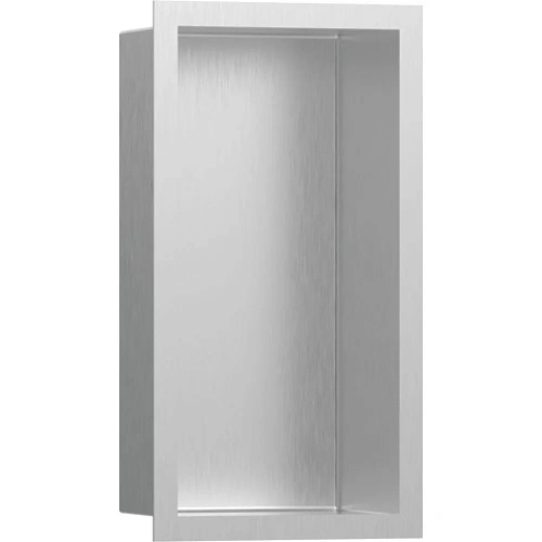 Настенный короб Hansgrohe XtraStoris Individual с дизайнерской рамой 30х15х10 см 56094800, шлифованн Настенный короб Hansgrohe XtraStoris Individual с дизайнерской рамой 30х15х10 см 56094800, шлифованн
