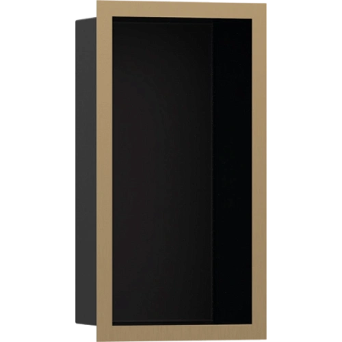 Настенный короб Hansgrohe XtraStoris Individual с дизайнерской рамой 30х15х10 см 56095140, шлифованн Настенный короб Hansgrohe XtraStoris Individual с дизайнерской рамой 30х15х10 см 56095140, шлифованн