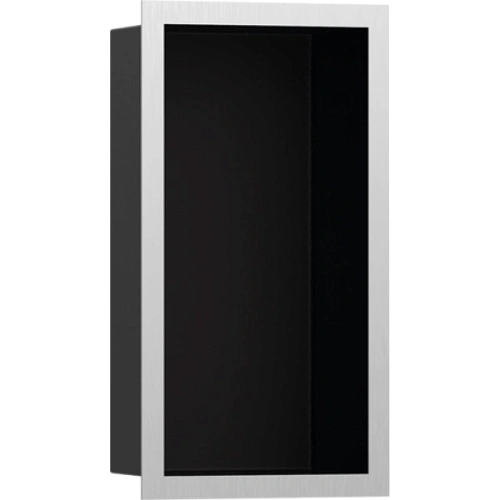 Настенный короб Hansgrohe XtraStoris Individual с дизайнерской рамой 30х15х10 см 56095800, шлифованн Настенный короб Hansgrohe XtraStoris Individual с дизайнерской рамой 30х15х10 см 56095800, шлифованн