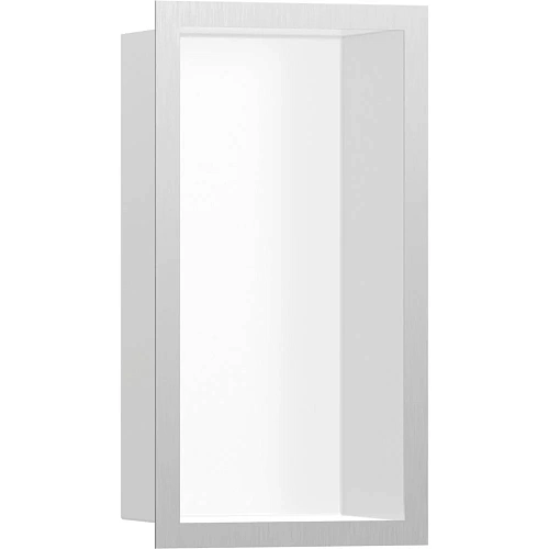 Настенный короб Hansgrohe XtraStoris Individual, с дизайнерской рамой, 30х15х10 см 56096800, шлифова Настенный короб Hansgrohe XtraStoris Individual, с дизайнерской рамой, 30х15х10 см 56096800, шлифова