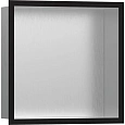 Настенный короб Hansgrohe XtraStoris Individual, с дизайнерской рамой, 30х30х10 см 56097670, матовый Настенный короб Hansgrohe XtraStoris Individual, с дизайнерской рамой, 30х30х10 см 56097670, матовый