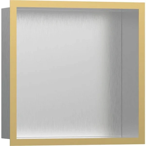 Настенный короб Hansgrohe XtraStoris Individual, с дизайнерской рамой, 30х30х10 см 56097990, полиров Настенный короб Hansgrohe XtraStoris Individual, с дизайнерской рамой, 30х30х10 см 56097990, полиров