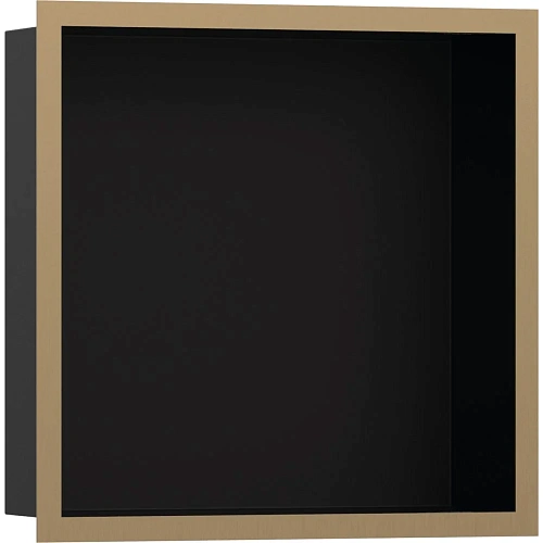 Настенный короб Hansgrohe XtraStoris Individual, с дизайнерской рамой, 30х30х10 см 56098140, шлифова Настенный короб Hansgrohe XtraStoris Individual, с дизайнерской рамой, 30х30х10 см 56098140, шлифова