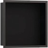 Настенный короб Hansgrohe XtraStoris Individual, с дизайнерской рамой, 30х30х10 см 56098340, шлифова