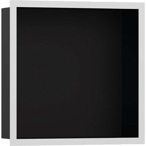 Настенный короб Hansgrohe XtraStoris Individual, с дизайнерской рамой, 30х30х10 см 56098700, матовый Настенный короб Hansgrohe XtraStoris Individual, с дизайнерской рамой, 30х30х10 см 56098700, матовый