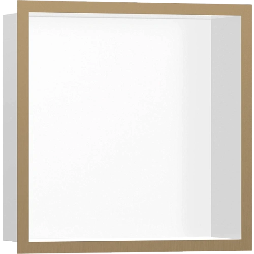 Настенный короб Hansgrohe XtraStoris Individual, с дизайнерской рамой, 30х30х10 см 56099140, шлифова Настенный короб Hansgrohe XtraStoris Individual, с дизайнерской рамой, 30х30х10 см 56099140, шлифова