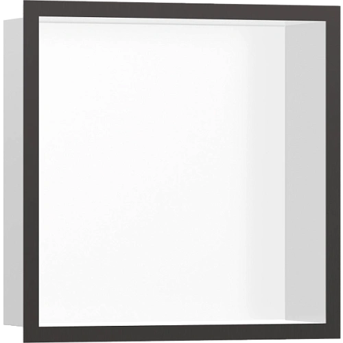 Настенный короб Hansgrohe XtraStoris Individual, с дизайнерской рамой, 30х30х10 см 56099340, шлифова Настенный короб Hansgrohe XtraStoris Individual, с дизайнерской рамой, 30х30х10 см 56099340, шлифова