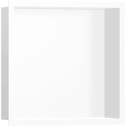 Настенный короб Hansgrohe XtraStoris Individual, с дизайнерской рамой, 30х30х10 см 56099700, матовый Настенный короб Hansgrohe XtraStoris Individual, с дизайнерской рамой, 30х30х10 см 56099700, матовый