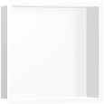 Настенный короб Hansgrohe XtraStoris Individual, с дизайнерской рамой, 30х30х10 см 56099700, матовый Настенный короб Hansgrohe XtraStoris Individual, с дизайнерской рамой, 30х30х10 см 56099700, матовый