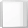 Настенный короб Hansgrohe XtraStoris Individual, с дизайнерской рамой, 30х30х10 см 56099800, шлифова Настенный короб Hansgrohe XtraStoris Individual, с дизайнерской рамой, 30х30х10 см 56099800, шлифова