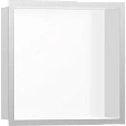 Настенный короб Hansgrohe XtraStoris Individual, с дизайнерской рамой, 30х30х10 см 56099800, шлифова Настенный короб Hansgrohe XtraStoris Individual, с дизайнерской рамой, 30х30х10 см 56099800, шлифова
